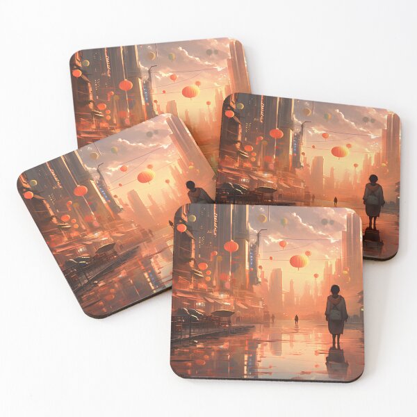 Item preview, Anime city scene designed and sold by artificial-png.
