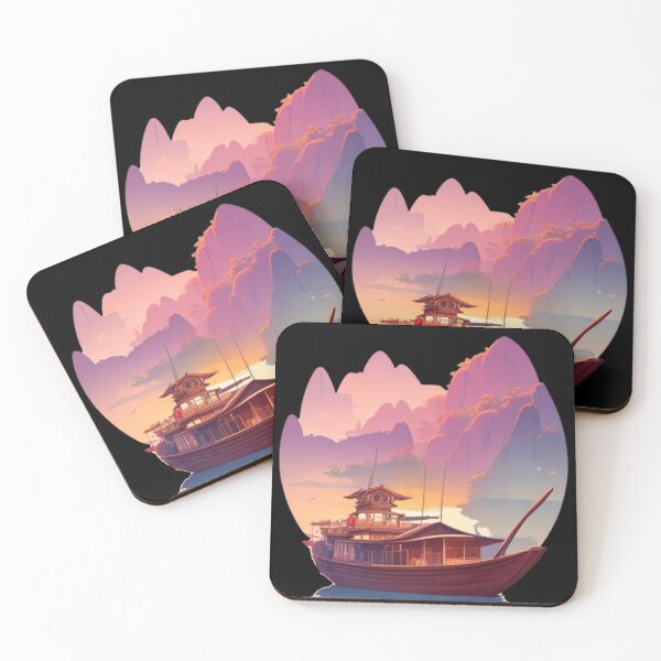 Item preview, a boat in the river of Ninh Binh designed and sold by You Are Enough Art.