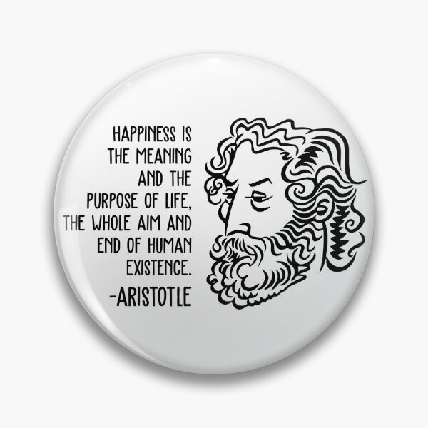 Item preview, Aristotle Wisdom Quotes - Happiness designed and sold by CMTees.
