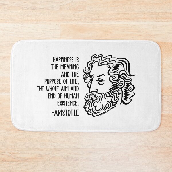 Item preview, Aristotle Wisdom Quotes - Happiness designed and sold by CMTees.