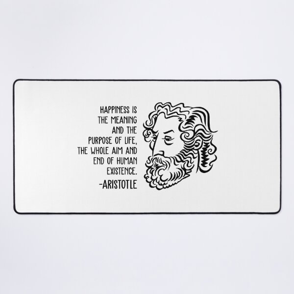 Item preview, Aristotle Wisdom Quotes - Happiness designed and sold by CMTees.