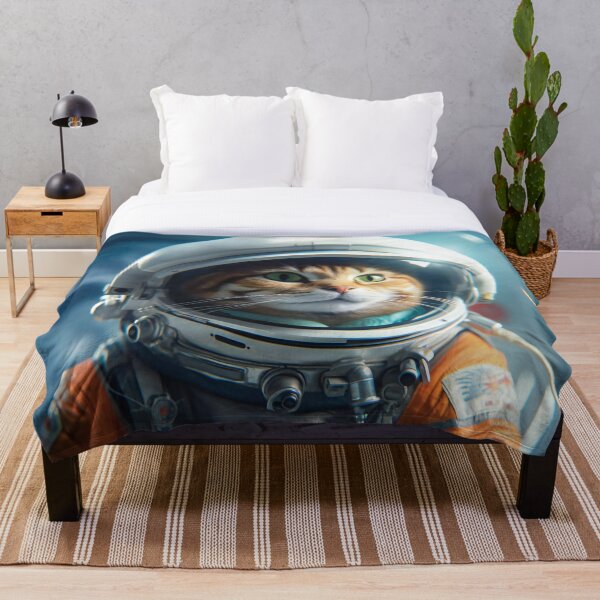 Item preview, Cute Space Cat In Astronaut Suit designed and sold by AdrianGrosu.