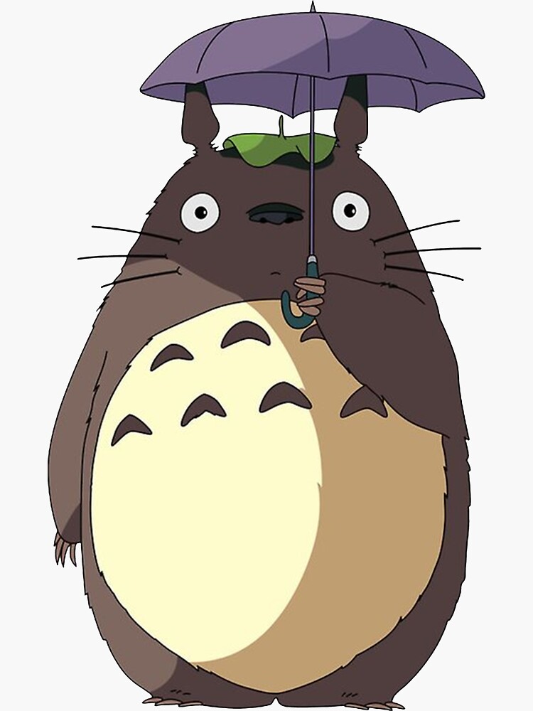 Studio Ghibli Merch Sleeping Totoro With Umbrella Shirt