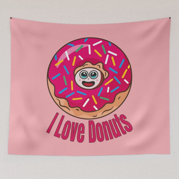 Item preview, I Love Donuts | Food love illustration  designed and sold by Everyday_wonder .