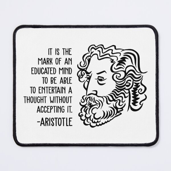 Item preview, Aristotle Wisdom Quotes - Educated Mind designed and sold by CMTees.