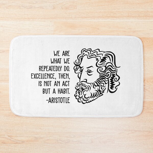 Item preview, Aristotle Wisdom Quotes - Excellence is a Habit designed and sold by CMTees.