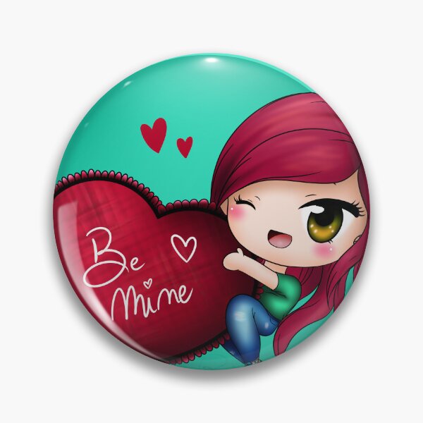 Item preview, be mine red chibi girl designed and sold by Drawersofdraw.