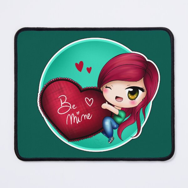Item preview, be mine red chibi girl designed and sold by Drawersofdraw.