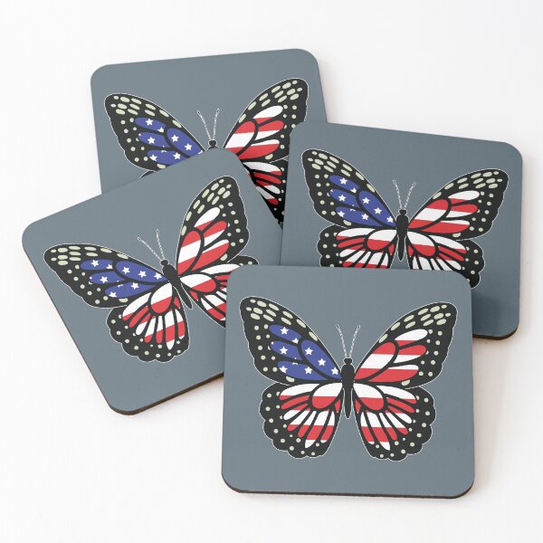 Item preview, American flag on a monarch butterfly  designed and sold by Donutlovers.