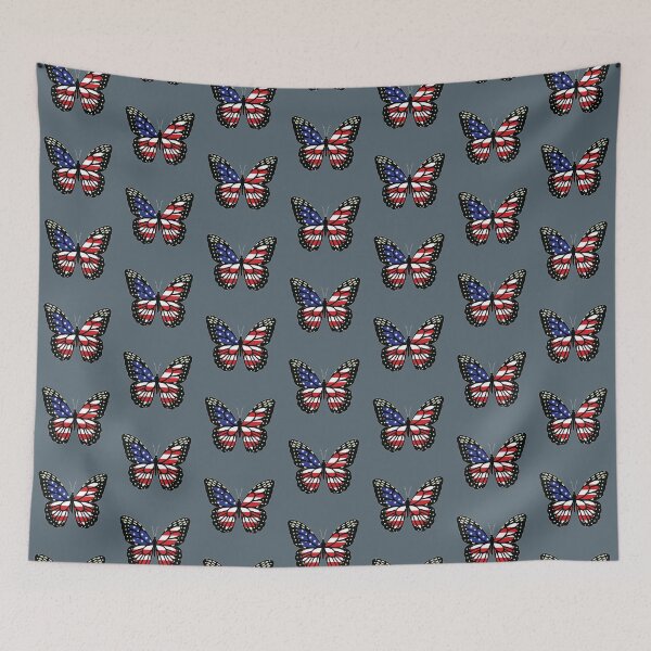 Item preview, American flag on a monarch butterfly  designed and sold by Donutlovers.