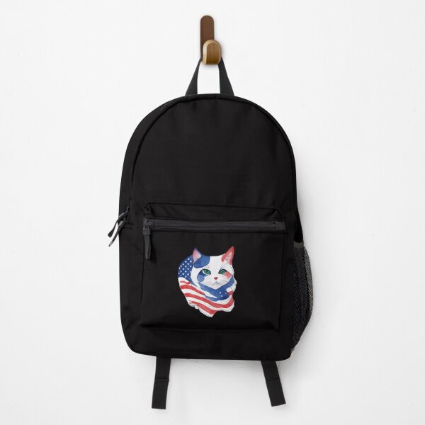 Item preview, patriot cat against the background of the flag designed and sold by jkrphoto.
