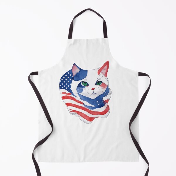 Item preview, patriot cat against the background of the flag designed and sold by jkrphoto.