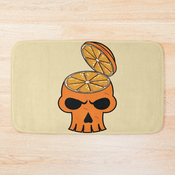 Item preview, Orange skull head slice  designed and sold by Donutlovers.