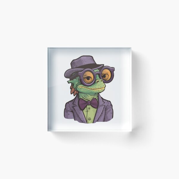 Artikelvorschau, Chamaleon der Geschäftsmann entworfen und verkauft von Ayzenstickers.