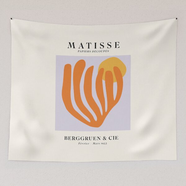 Item preview, Matisse Papiers Découpés Purple Orange Yellow designed and sold by ahumbleconcept.