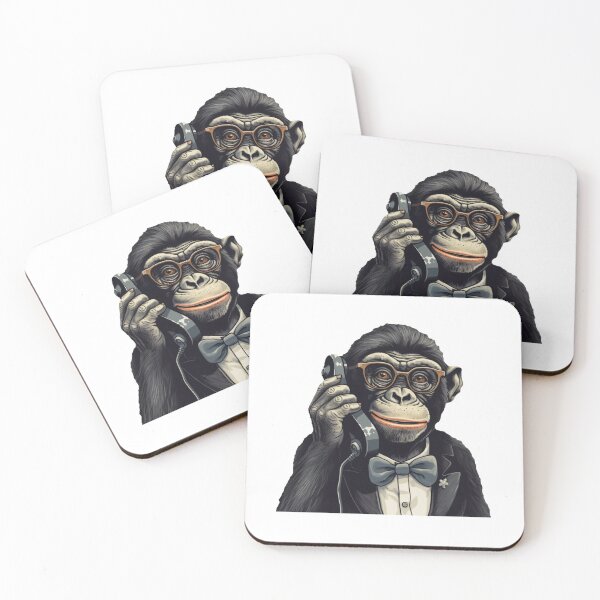 Item preview, Chimpanzee the Businessman designed and sold by Ayzenstickers.