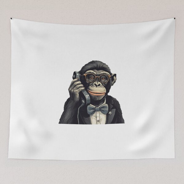 Item preview, Chimpanzee the Businessman designed and sold by Ayzenstickers.