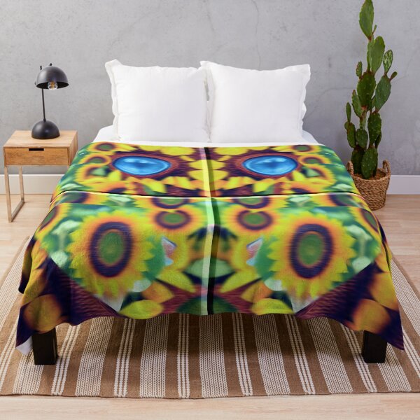 Item preview, Harmonious play of kitten blue eyes and sunflowers - Stunning painterly expression for kitten and sunflower lovers. designed and sold by Ralek.