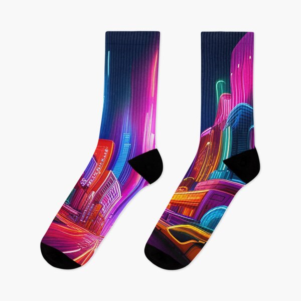 Item preview, Neon Night Cityscape 001 designed and sold by tpixx.