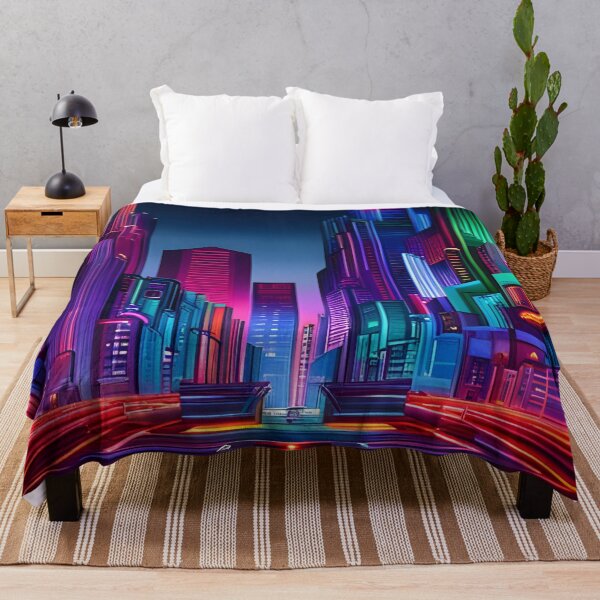 Item preview, Neon Night Cityscape 002 designed and sold by tpixx.