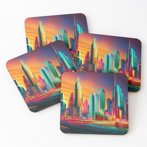 Item preview, Neon Night Cityscape 004 designed and sold by tpixx.