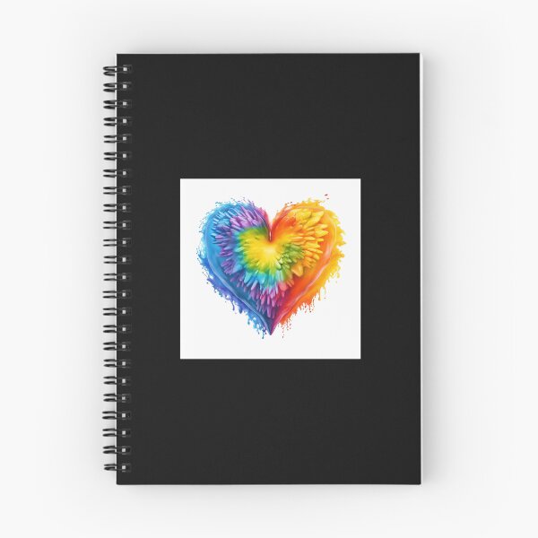 Item preview, Colorful Exploding Rainbow Heart designed and sold by Earth Nature Creations.