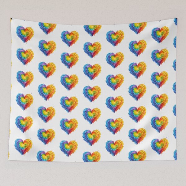 Item preview, Colorful Exploding Rainbow Heart designed and sold by Earth Nature Creations.