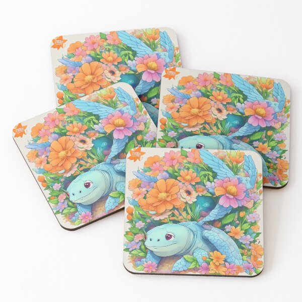 Item preview, Whimsical Turtle Paradise: A Vibrant Sticker Illustration in Style designed and sold by RedArtG09.