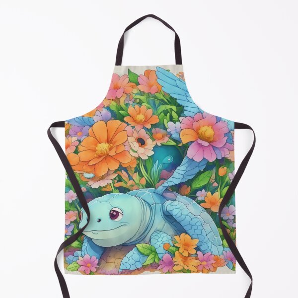 Item preview, Whimsical Turtle Paradise: A Vibrant Sticker Illustration in Style designed and sold by RedArtG09.