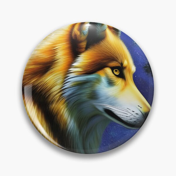 Artikelvorschau, Star Wolf, Impasto, Ai Generated Art entworfen und verkauft von ACC .