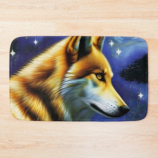 Artikelvorschau, Star Wolf, Impasto, Ai Generated Art entworfen und verkauft von ACC .
