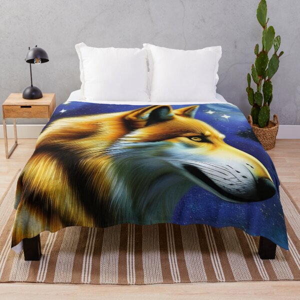 Item preview, Star Wolf, impasto, Ai Generated Art designed and sold by ACC .