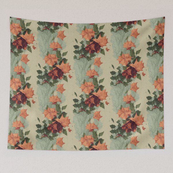 Item preview, Vintage autumn leaves pattern 3 designed and sold by VarnaChitra.