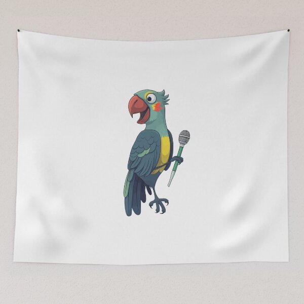 Item preview, Parrot the Singer designed and sold by Ayzenstickers.