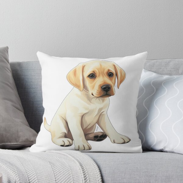 Item preview, Cute Yellow Lab Puppy Sticker designed and sold by Media-DK.