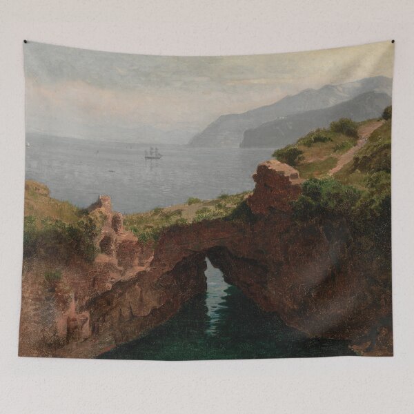 Item preview, Natural Bridge, Sorrento | William Stanley Haseltine | 1856 Seascape Art designed and sold by CJET.