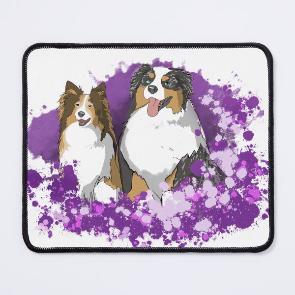 Item preview, Shetland sheepdog and australian shepherd two brothers designed and sold by projet-D-N-A.
