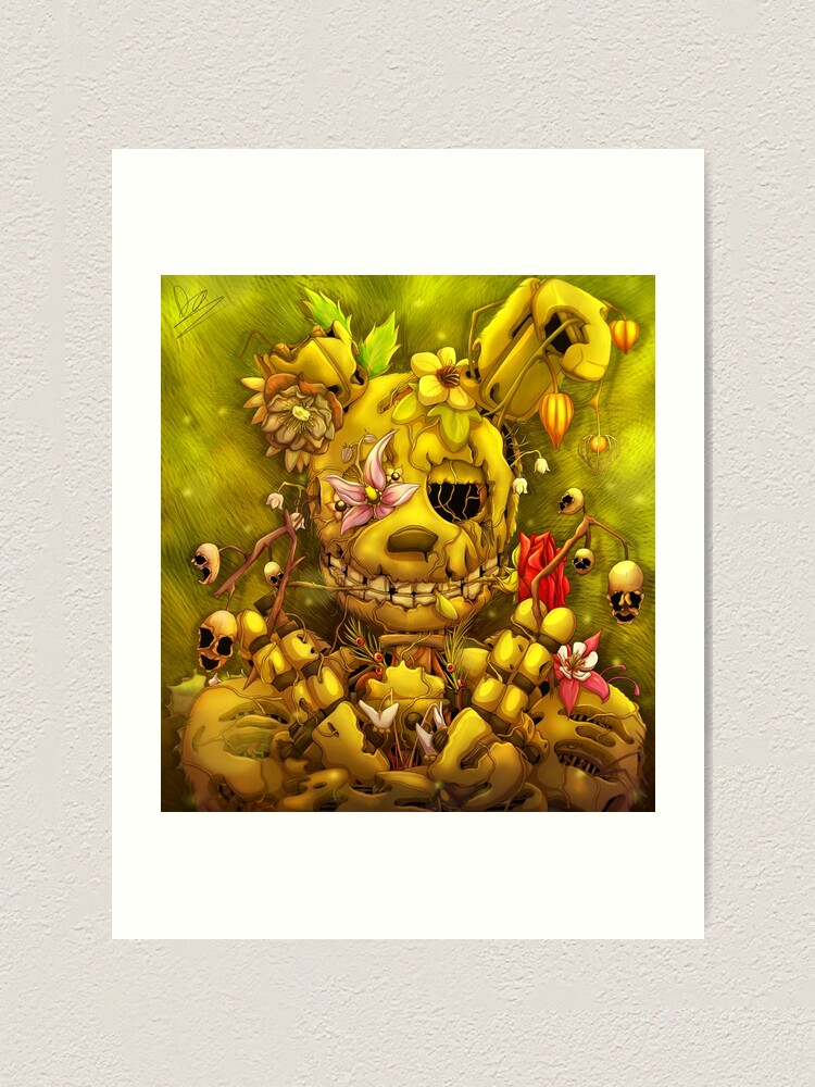 Into the Pit but it's Springtrap REMASTERED Art Print for Sale by  DragonessAnim