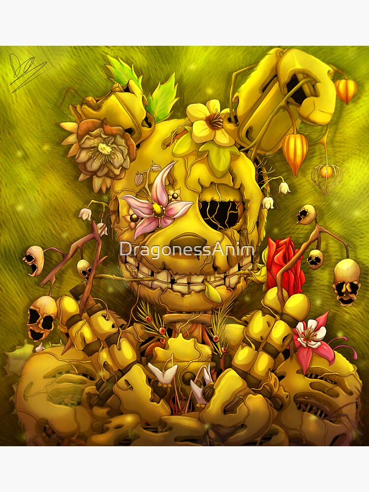 Into the Pit but it's Springtrap REMASTERED Art Print for Sale by  DragonessAnim