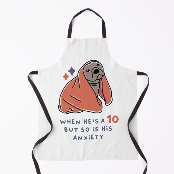 Item preview, when he's a 10 but so is his anxiety - jack the pitbull designed and sold by Becca Alessi.
