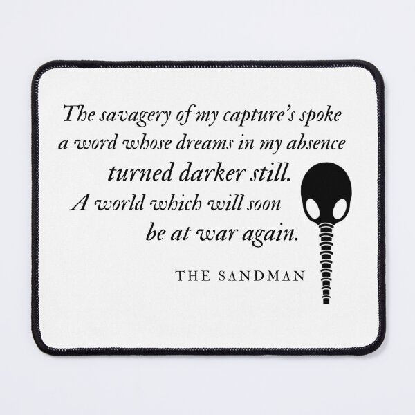 Item preview, The Sandman Quote 4 designed and sold by Backstage by Leyzel.