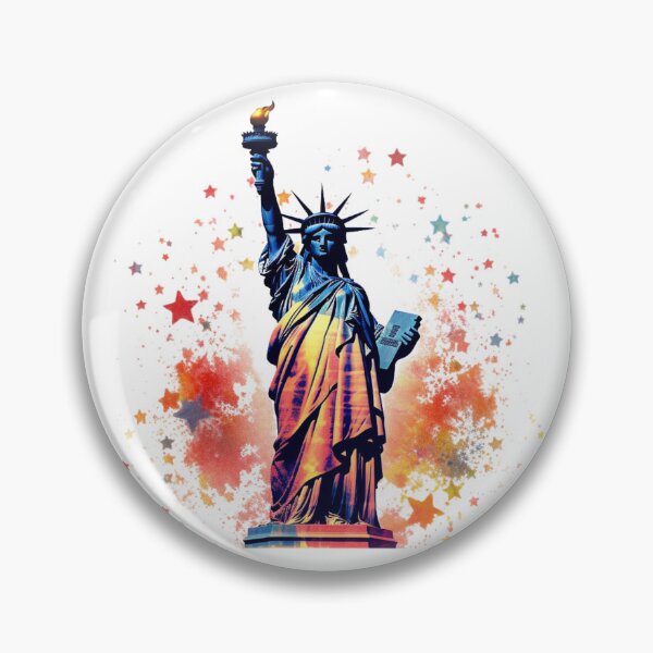 Item preview, Vibrant and Colorful Statue of Liberty designed and sold by minjagoods.