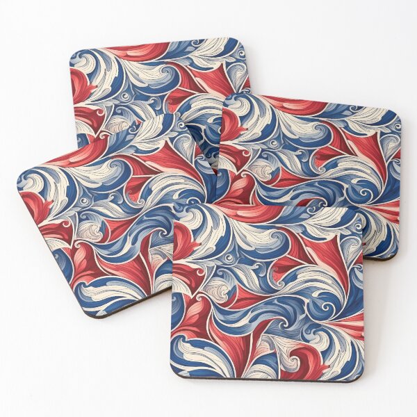 Item preview, Abstract Red White Blue American designed and sold by BaysparksMedia.