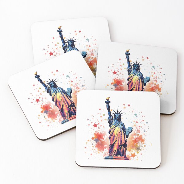 Item preview, Vibrant and Colorful Statue of Liberty designed and sold by minjagoods.