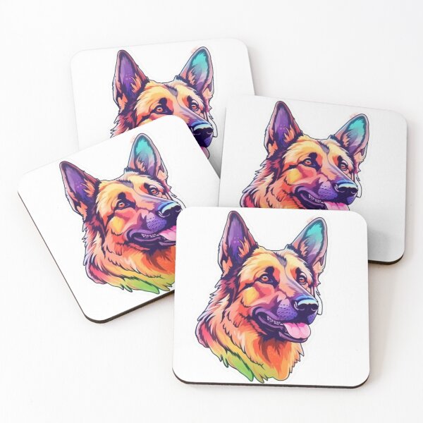 Item preview, Smiling German Shepherd: Radiating Joy and Canine Charm designed and sold by joanwatson45.