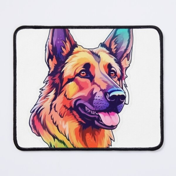 Item preview, Smiling German Shepherd: Radiating Joy and Canine Charm designed and sold by joanwatson45.