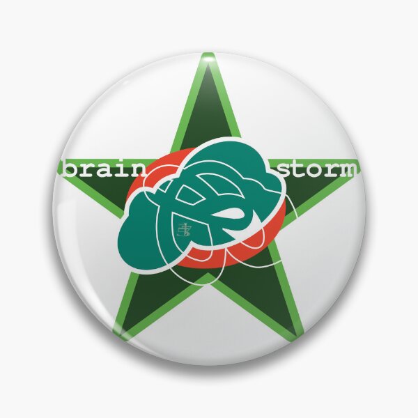 Item preview, Brain Storm green star, POP Abstract art designed and sold by ArtDoor54.