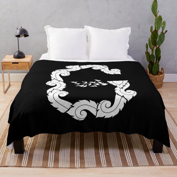 Item preview, White elegant letter G with Thai art elements. designed and sold by KanyaluckArtist.
