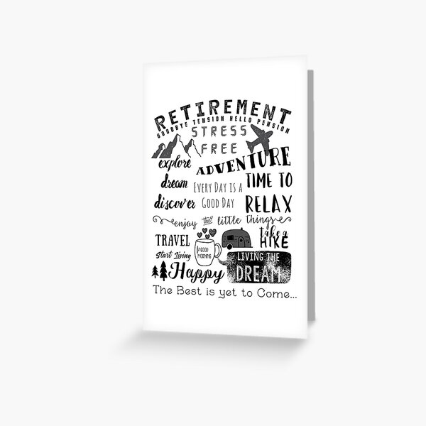 Retirement Apparel Greeting Card