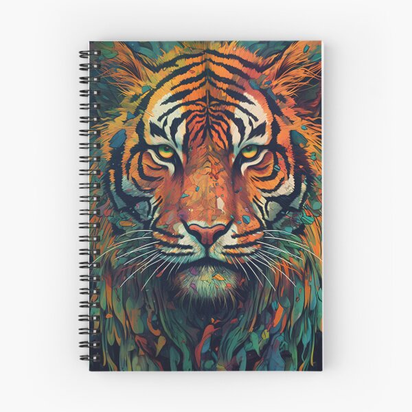 Item preview, psychedelic tiger painting designed and sold by R&B Art and design.